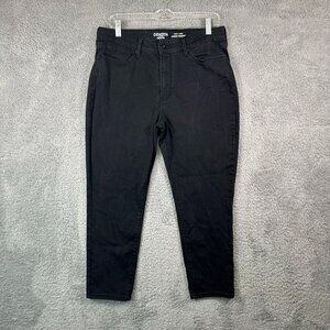 Levis Denizen Jeans Womens 32X30 Black Denim High Rise Skinny‎ Cotton Blend Flex